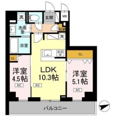 ロイジェント南池袋の間取り図
