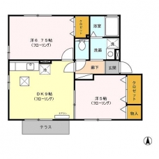 フィオーレ壱番館の間取り図
