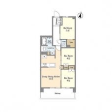 グランカーサ川口青木町公園の間取り図