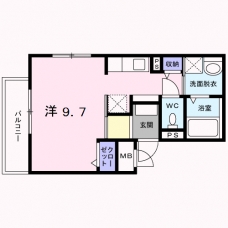 シャトルI芝の間取り図