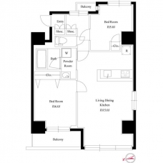 アズールコート町屋パサージュの間取り図