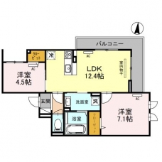ルミナスコートの間取り図