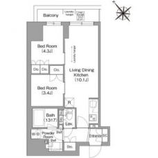 コンフォリア・リヴ東池袋の間取り図