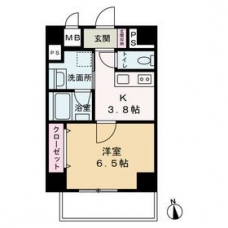 Ｃｏｍｏ　Ｐａｌａｃｉｏ　日暮里の間取り図