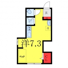 ハイム第５平和台の間取り図