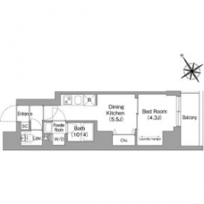 コンフォリア・リヴ上野の間取り図