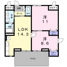 グリーン　ガーデンの間取り図