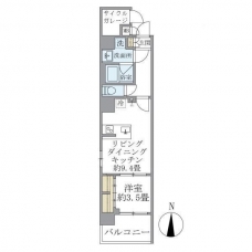 Ｄ’ｓ　ＶＡＲＩＥ三ノ輪レジデンスの間取り図