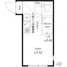 ハーモニーテラス栄町Ⅱの間取り図