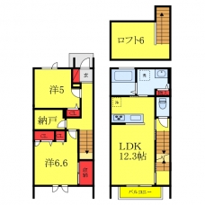 プリムヒルズの間取り図