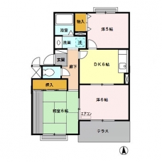 ピュアコート　(2)弐番館の間取り図