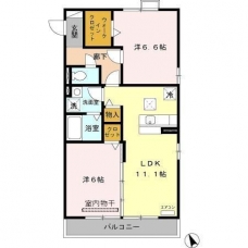 メゾンアリアの間取り図