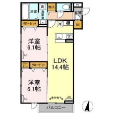 アヴァンス西が丘の間取り図