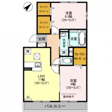 エスベランサBの間取り図