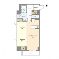 ドゥーエ尾久の間取り図