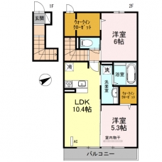 オーチャードヒル弐番館の間取り図