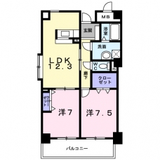 ソーニ・ドゥ・オーロの間取り図