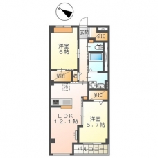 Ｅａｓｔ　ＷｉｓｔｅｒｉａⅠの間取り図