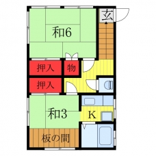 矢澤荘の間取り図