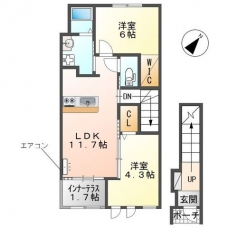フレシール　町谷の間取り図