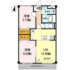 桜コートの間取り図