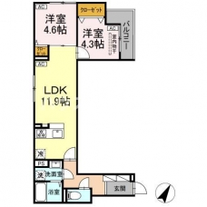 セレスティア扇Ⅲの間取り図