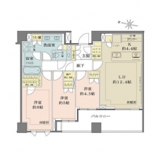 ザ・パークハウス千代田六番町の間取り図