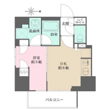プライムアーバン西日暮里フロントの間取り図