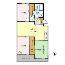 ヴァンベール神山　Ⅰの間取り図