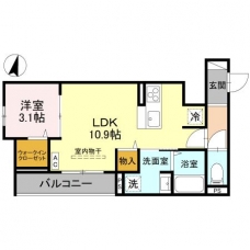 Noble villa鹿手袋　Bの間取り図