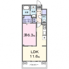 Kｓパーシモンの間取り図