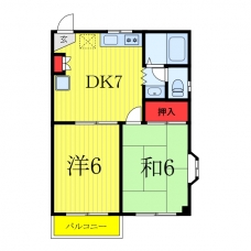 ノースヒルズ平和台の間取り図