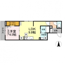 セレスティア谷在家Ⅱの間取り図