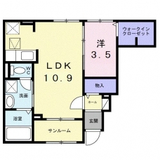 サンライズ　プライムの間取り図