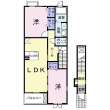 ベル・アンジュⅡの間取り図
