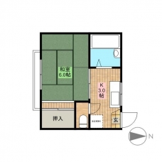 フラットⅠの間取り図
