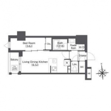 ディームス上野御徒町の間取り図
