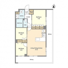 メゾンドオンディーヌの間取り図