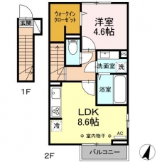サフィール富士見台の間取り図