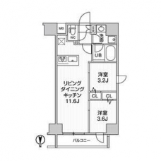 ジェノヴィア南千住Ⅲスカイガーデンの間取り図