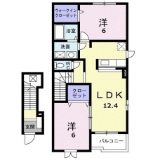 フランブリーズⅡの間取り図
