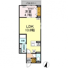 セレスティア扇Ⅶの間取り図