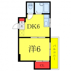 宇佐美マンションの間取り図