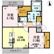グランドゥール　シャルマンの間取り図