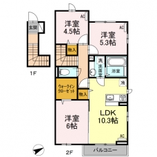 ウエストパーク西台の間取り図