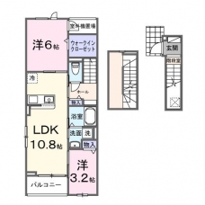 カーサ・プリ―トの間取り図