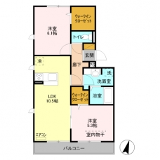エミネンス 武蔵浦和の間取り図