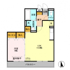 ＣＡＮＤＹ　ＷＯＯＤの間取り図