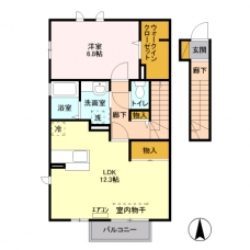 ルピナス 弐番館の間取り図
