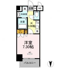 ホウエイコート秋葉原の間取り図